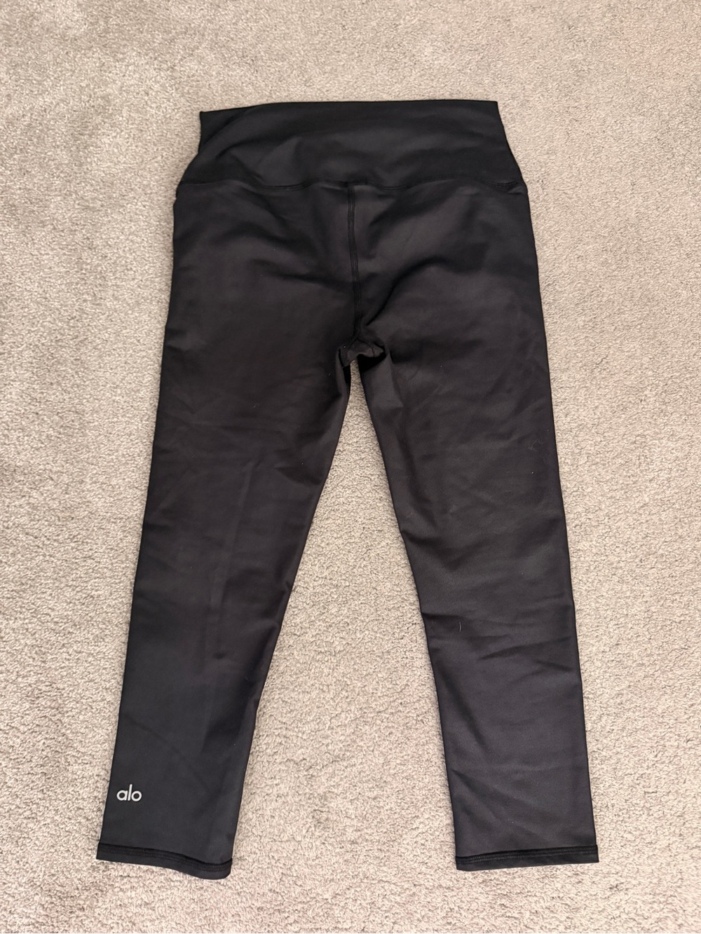 2 ALO Yoga airbrush Black High-Waist leggings - Picture 3 of 10